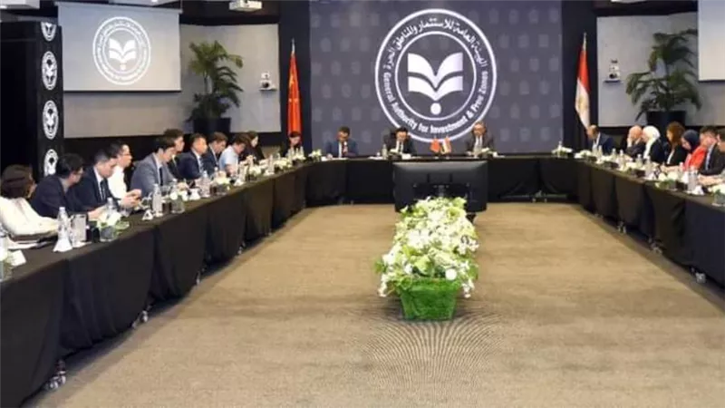 الهيئة العامة للاستثمار والمناطق الحرة تبحث جذب استثمارات صينية جديدة لمدينة العلمين الجديدة