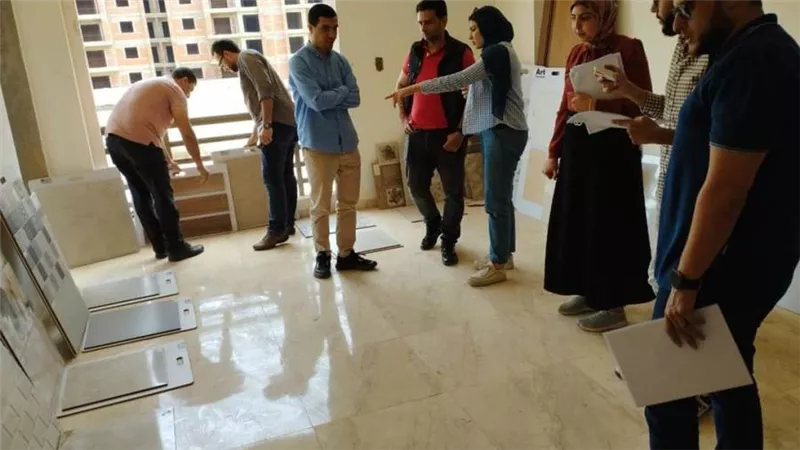 ممثلو وحدة الدعم الفني بالإسكان يتابعون موقف مشروعات المنصورة الجديدة