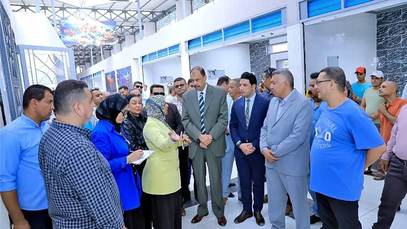 محافظ سوهاج يفتتح سوق السمك الجديد بحي غرب 