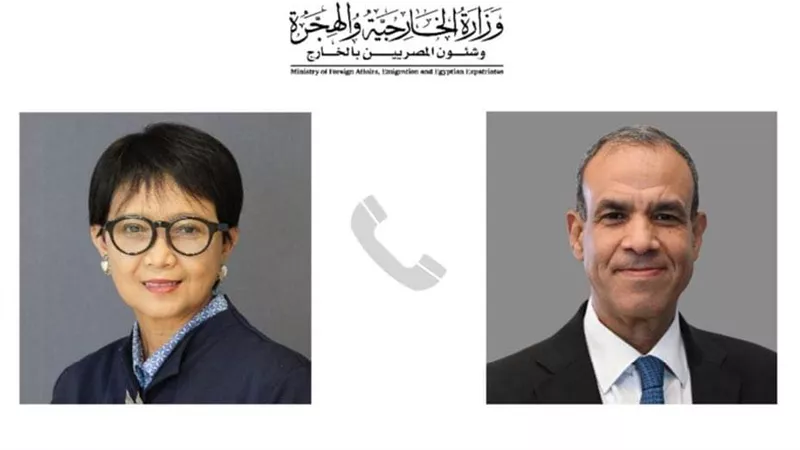 وزير الخارجية والهجرة وشئون المصريين بالخارج يُجري اتصالاً هاتفياً مع وزيرة خارجية إندونيسيا