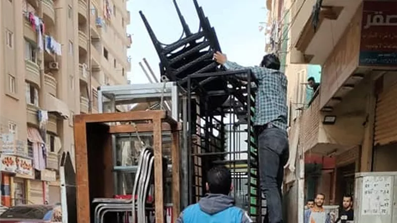 رفع 1258 حالة إشغال في حملات بـ 4 أحياء في الإسكندرية
