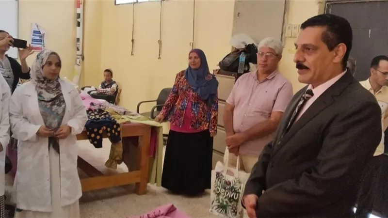 وكيل وزارة العمل بسوهاج يتفقد مركز التدريب المهنى بالكوثر 