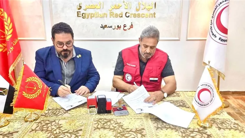 الهلال الأحمر ببورسعيد ومؤسسة 