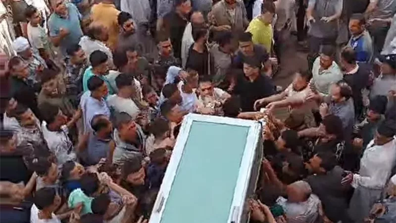 قرية ديمشلت بالدقهلية تشيع جثمان الطالب محمد شعيب أحد ضحايا 