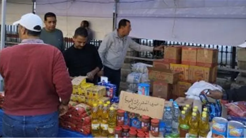 افتتاح سوق اليوم الواحد بمنطقة المنشية في الإسكندرية بأسعار مخفضة