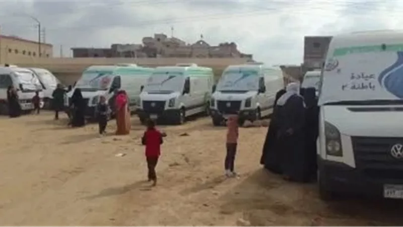 الكشف على 2757 مواطنا فى قوافل طبية مجانية غرب الإسكندرية