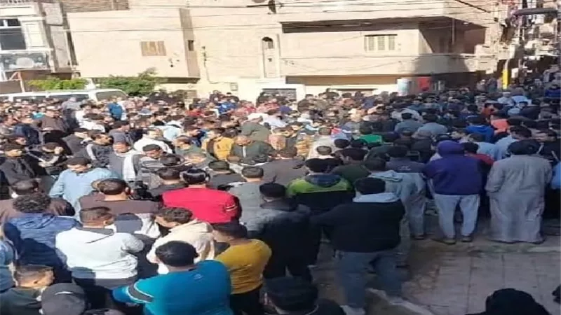 تشييع جثامين 4 عمال ضحايا تنظيف بيارة صرف صحي في مسقط رأسهم بالغربية