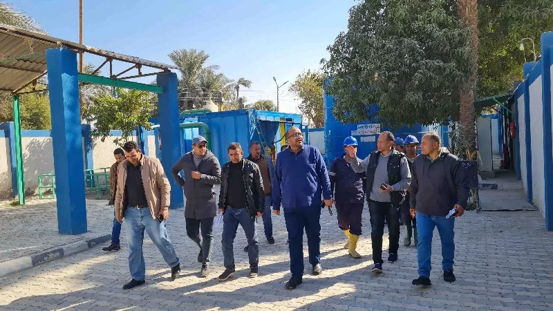 رئيس مياه سوهاج يتابع إحلال وتجديد محطات النقالي