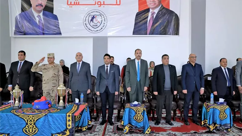 محافظ سوهاج يفتتح بطولة كأس السوبر المصري لرياضة 