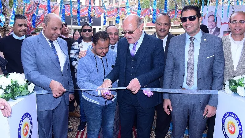 توزيع 1500 كرتونة رمضان لدعم طلاب تكافل وكرامة وذوي الهمم بجامعة سوهاج