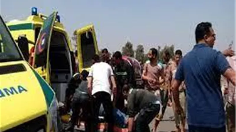 مصرع شخصين وإصابة 26 آخرين في حادث تصادم على طريق «شبين الكوم - السادات» بالمنوفية