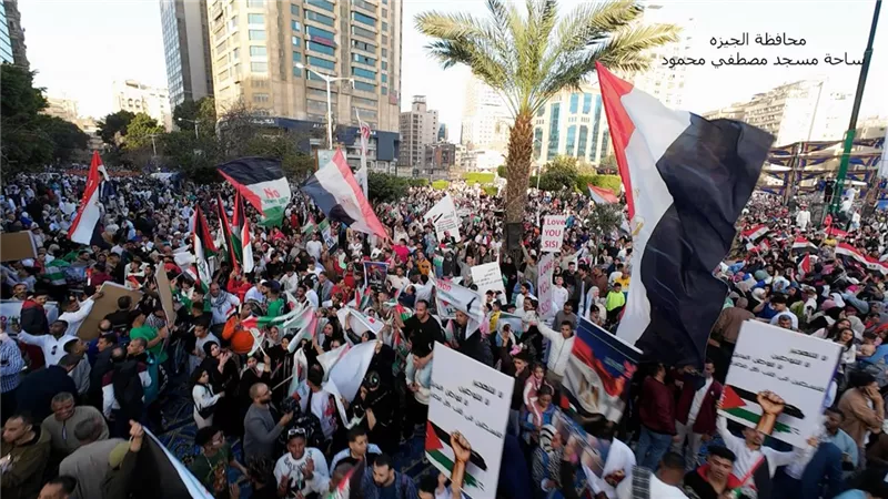 وقفات حاشدة بالملايين لتأييد الرئيس السيسى ورفض تهجير الفلسطينيين