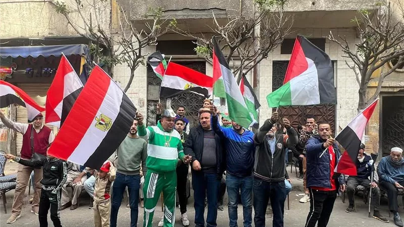 أهالى الحضرة بالإسكندرية يحتشدون للتوجه إلى رفح لدعم القضية الفلسطينية