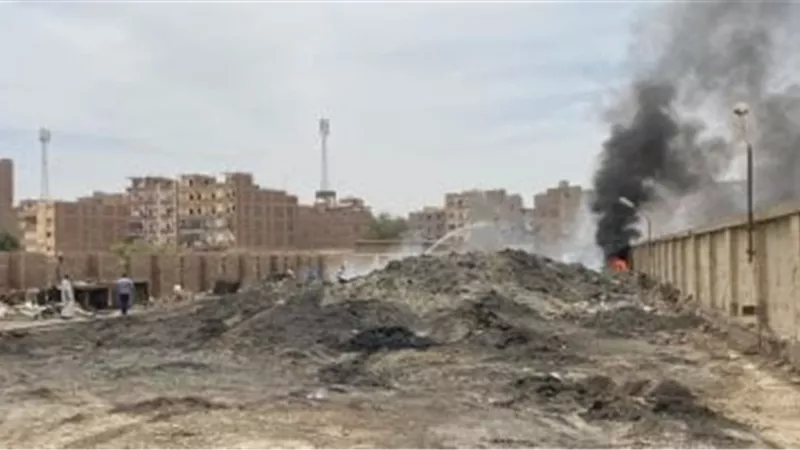 السيطرة على حريق بمخلفات داخل مصنع الهدرجة بسوهاج