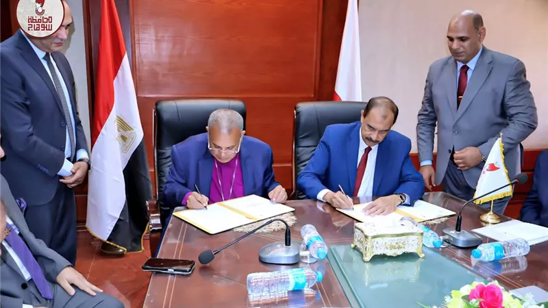 محافظة سوهاج توقّع بروتوكول تعاون مع الهيئة القبطية الإنجيلية لدعم وتمكين ذوي الإعاقة