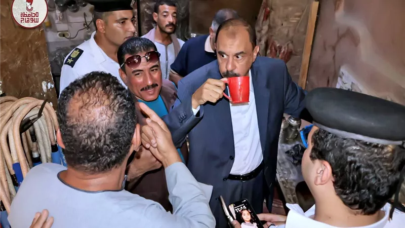 محافظ سوهاج يتفقد قرية “البربا” بجرجا ويوجّه بإحالة عدد من المسئولين للتحقيق