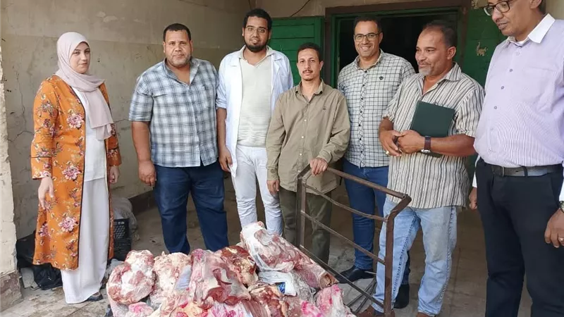 ضبط وإعدام 220 كيلو أسماك ولحوم غير صالحة للاستهلاك الآدمي في حملة مكبرة بسوهاج 