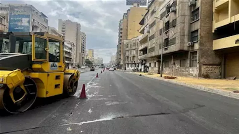 غلق جزئي بشارع محمد نجيب بالإسكندرية لبدء أعمال الكوبري القبلي ضمن مشروع التطوير