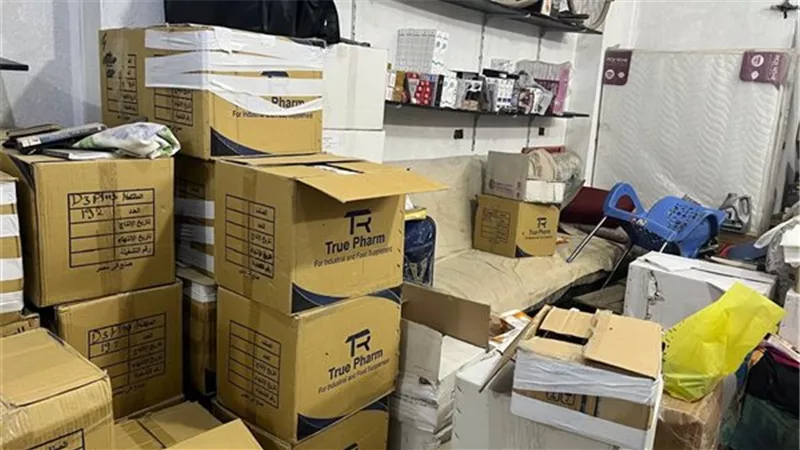 ضبط كميات من الأدوية مجهولة المصدر داخل مخزن غير مرخص بسوهاج