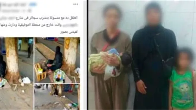 الداخلية تضبط سيدة تتسول بطفل عمره 22 يوما فى الجيزة