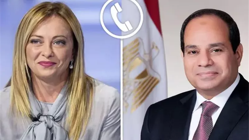 الرئيس السيسي يدعو رئيسة وزراء إيطاليا لزيارة مصر لمواصلة التنسيق حول القضايا ذات الاهتمام المشترك