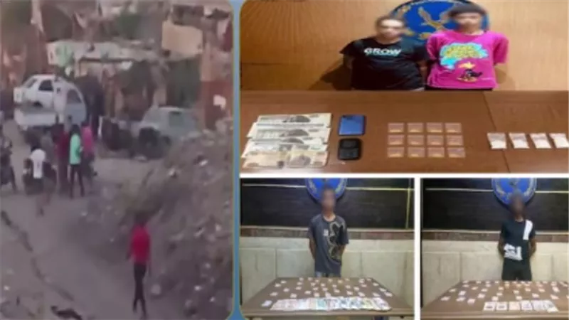 صورهم فانتقموا منه.. 4 تجار مخدرات يتلفون زجاج ميكروباص بالجيزة 