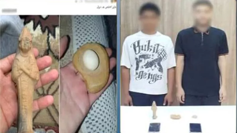 آثار أونلاين، سقوط طالب يدير صفحة لبيع القطع الأثرية بكرداسة