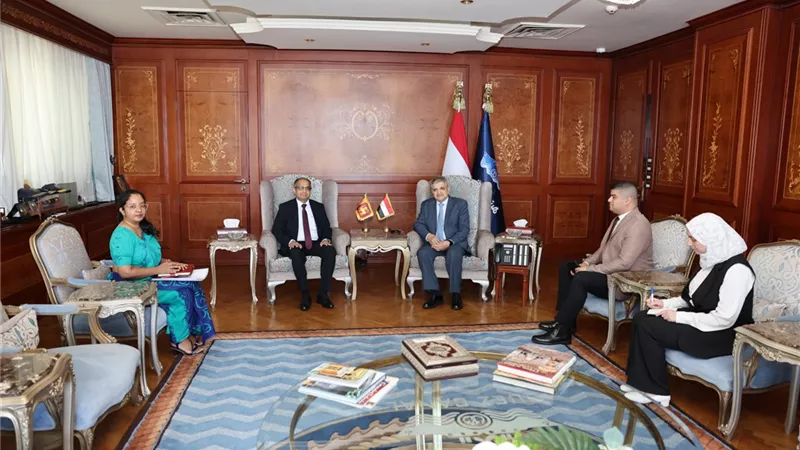 الفريق أسامة ربيع يستقبل سفير جمهورية سريلانكا لبحث سُبل التعاون في مجالات الاهتمام المُشترك 