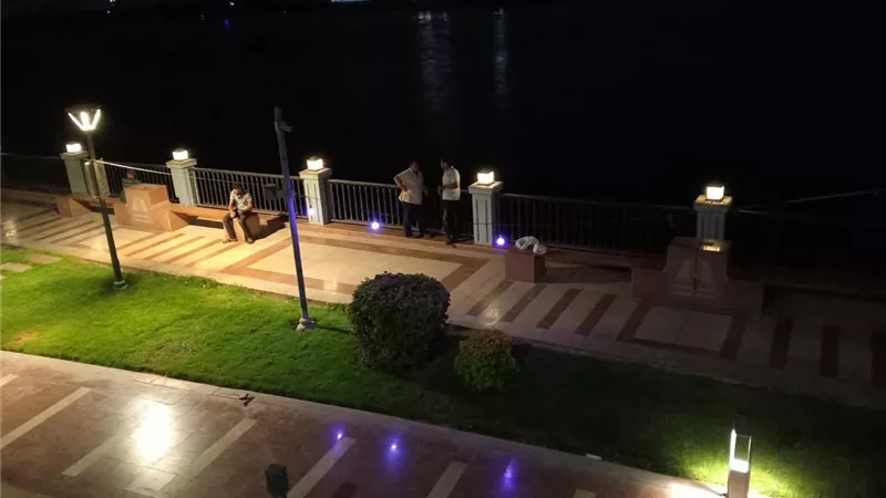 ممشى بني سويف السياحي يضيء بالبنفسجي في اليوم العالمي لمرض ألزهايمر