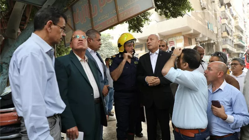 انهيار عقار فى حدائق القبة ووجود ضحايا 